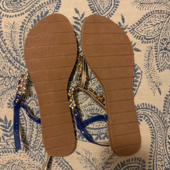 Blue Daisy crystal sandals - Picture 3 of 5